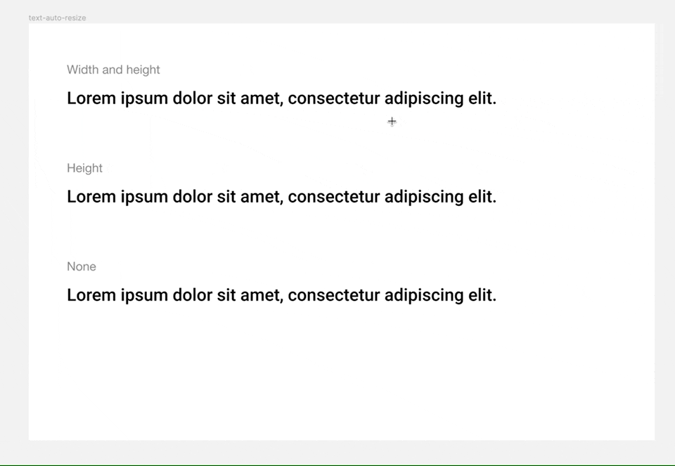 Understanding Figma's Text Auto resize